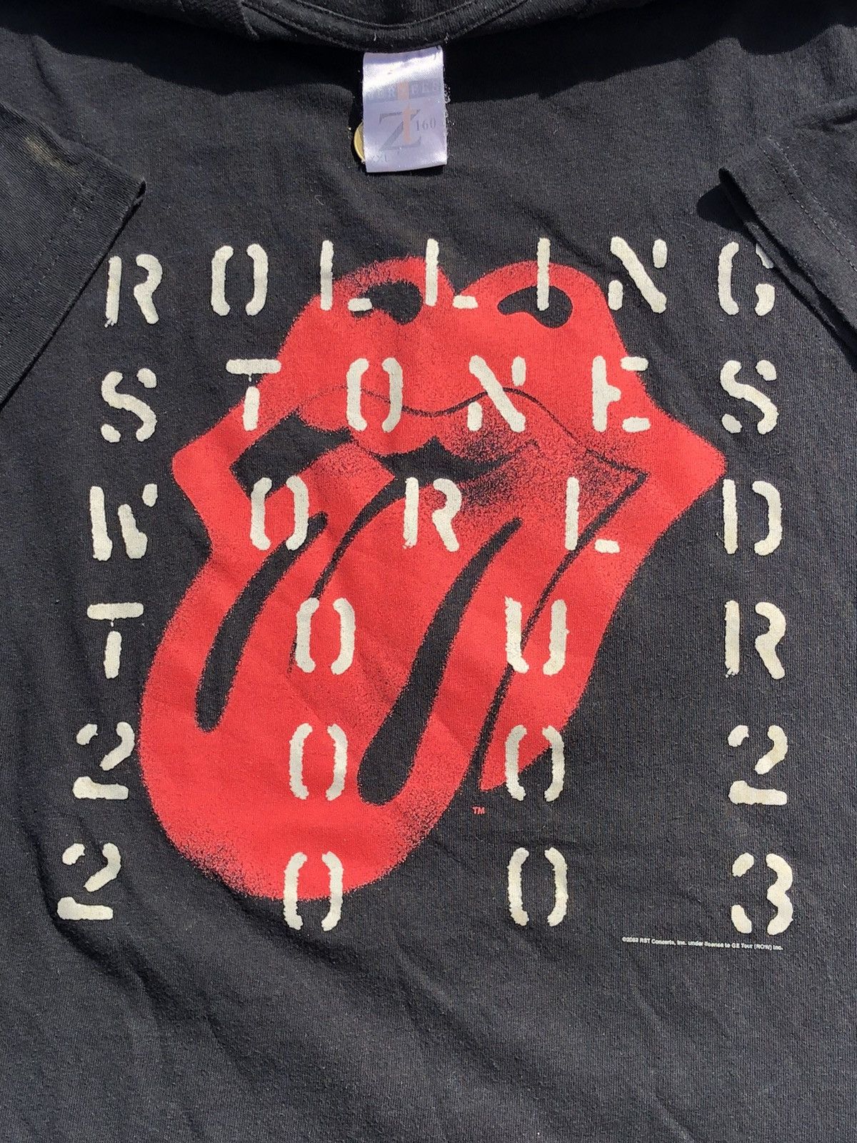 Band Tees Vintage 2003 The Rolling Stones World Tour Black Tee Size US XXL / EU 58 / 5 - 3 Thumbnail