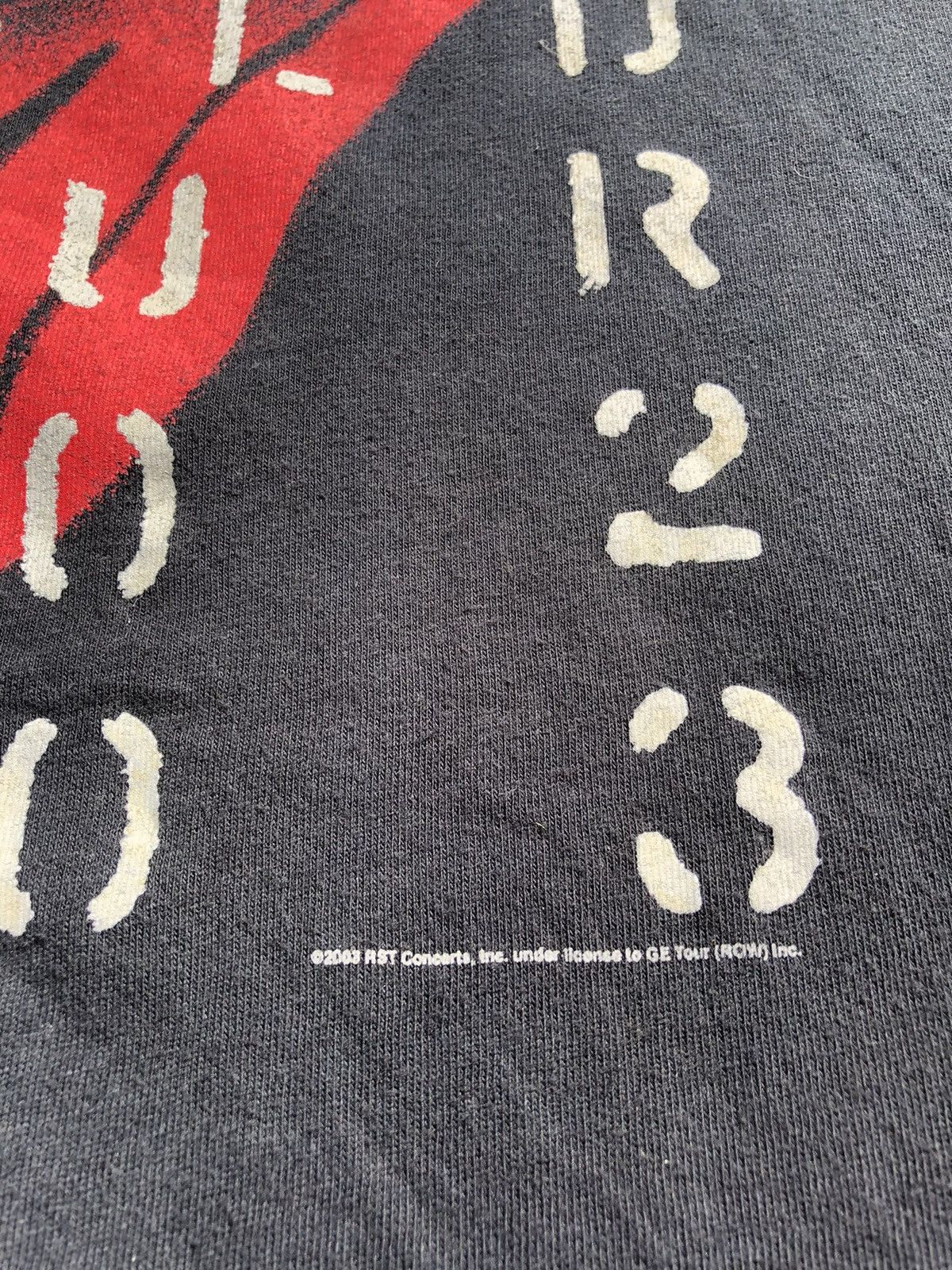 Band Tees Vintage 2003 The Rolling Stones World Tour Black Tee Size US XXL / EU 58 / 5 - 6 Thumbnail