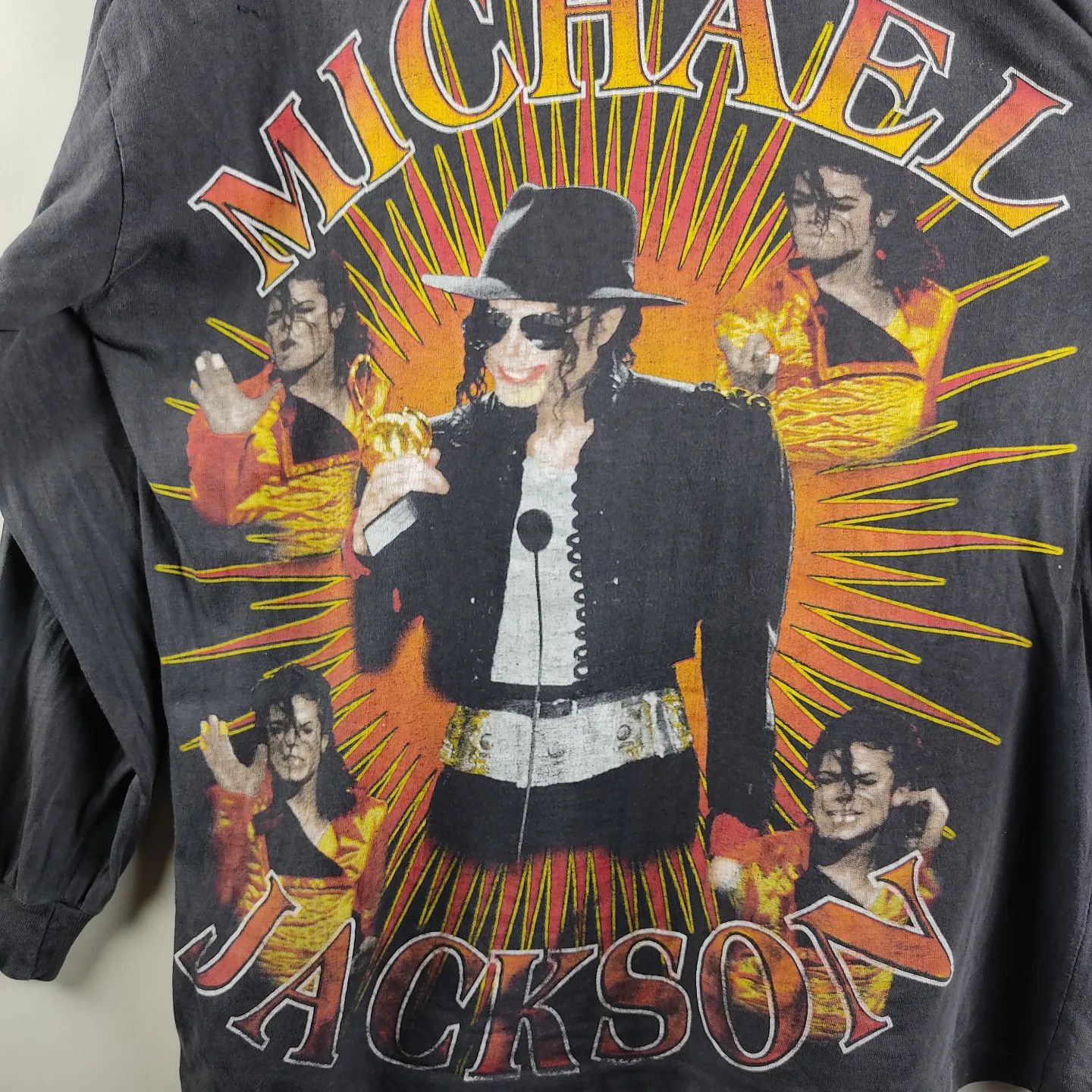 Band Tees × Michael Jackson × Vintage 90s Michael Jackson Longsleeve Size US XL / EU 56 / 4 - 3 Thumbnail
