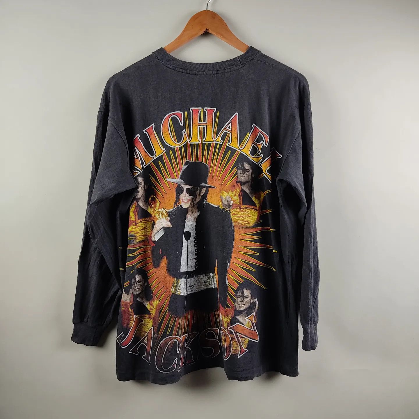 Band Tees × Michael Jackson × Vintage 90s Michael Jackson Longsleeve Size US XL / EU 56 / 4 - 2 Thumbnail