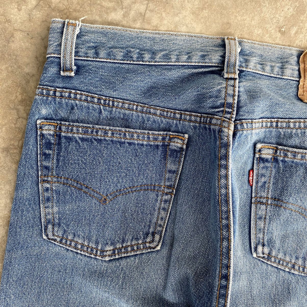 Levi's Vintage 90’s Levis 501xx Faded Stonewashed Denim Jeans Size US 29 - 20 Thumbnail