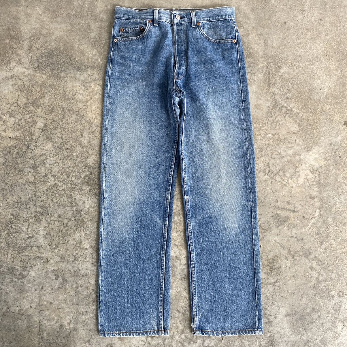 Vintage 90’s Levis 501xx Faded Stonewashed Denim Jeans