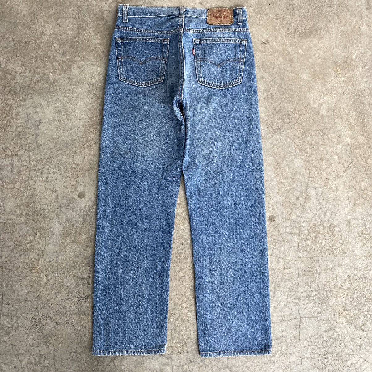 Levi's Vintage 90’s Levis 501xx Faded Stonewashed Denim Jeans Size US 29 - 13 Thumbnail