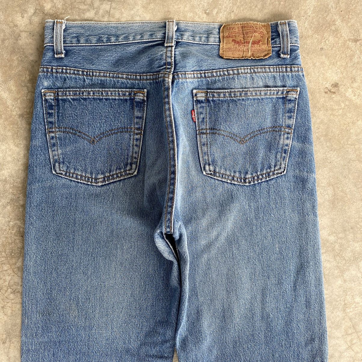 Levi's Vintage 90’s Levis 501xx Faded Stonewashed Denim Jeans Size US 29 - 18 Thumbnail