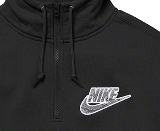 Nike × Supreme Supreme Nike Half Zip Hooded Sweatshirt Black Med Snakeskin Size US M / EU 48-50 / 2 - 2 Thumbnail