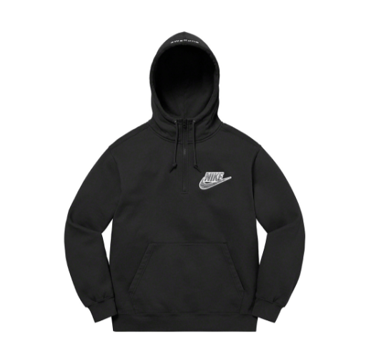 Supreme Supreme Nike Half Zip Hooded Sweatshirt Black Med Snakeskin |  Grailed