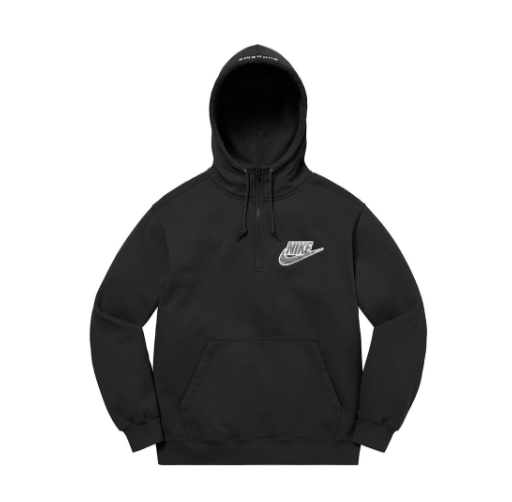 Nike × Supreme Supreme Nike Half Zip Hooded Sweatshirt Black Med Snakeskin Size US M / EU 48-50 / 2 - 1 Thumbnail