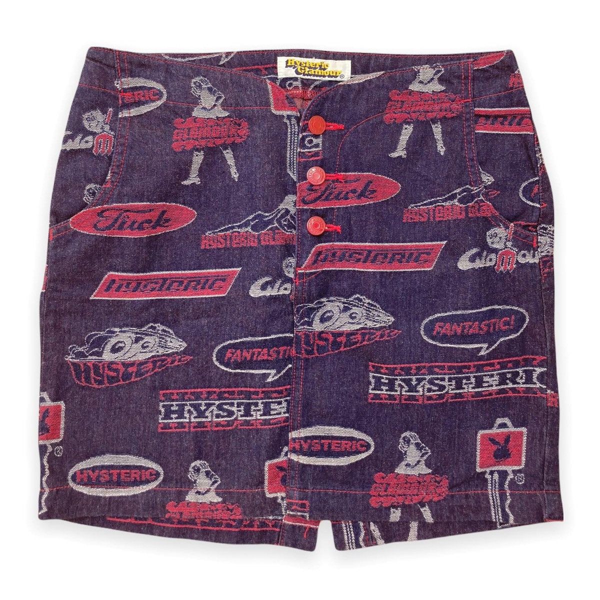 Hysteric Glamour Mini Denim Skirt.