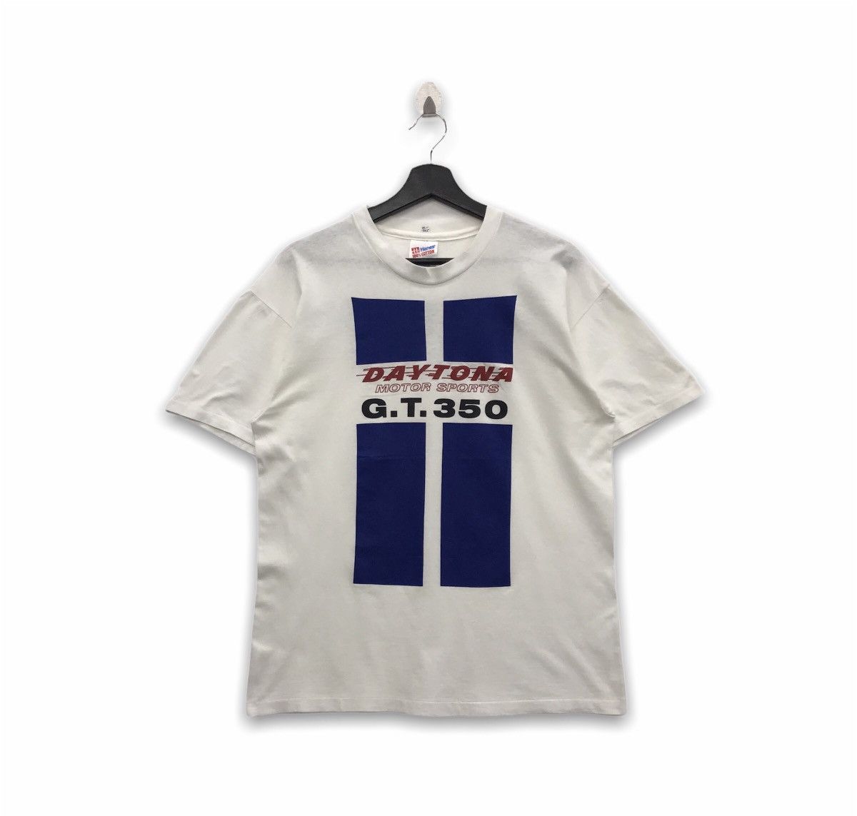 Daytona × Hanes × Vintage *Rare!! Vintage Hanes DAYTONA MOTOR SPORTS G.T.350 Size US L / EU 52-54 / 3 - 1 Thumbnail