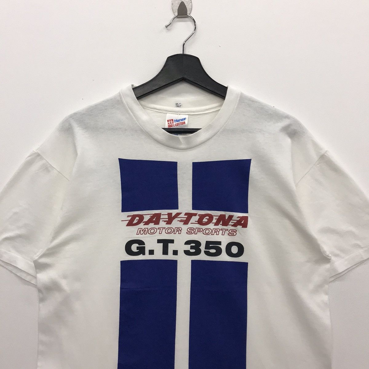 Daytona × Hanes × Vintage *Rare!! Vintage Hanes DAYTONA MOTOR SPORTS G.T.350 Size US L / EU 52-54 / 3 - 2 Thumbnail