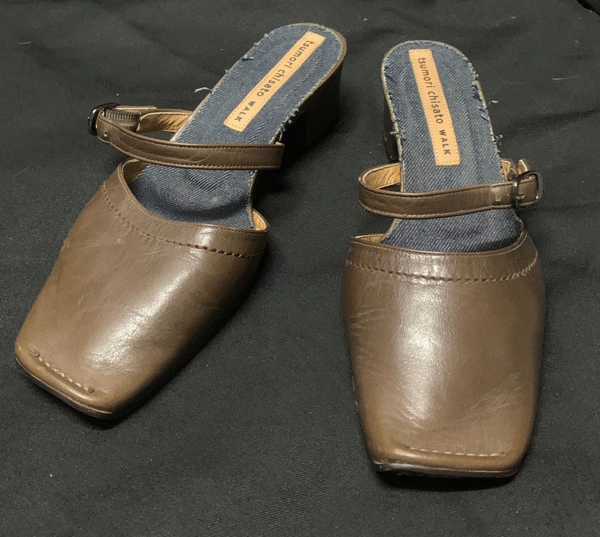 Tsumori Chisato Japan Walk leather/denim made in japan