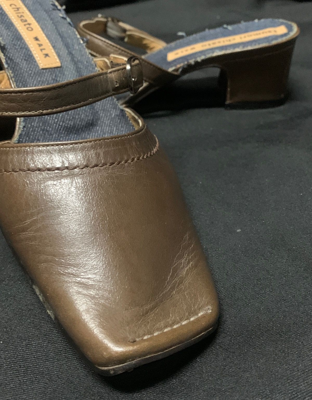 Issey Miyake Tsumori Chisato Japan Walk leather/denim made in japan Size US 5 / IT 35 - 6 Thumbnail