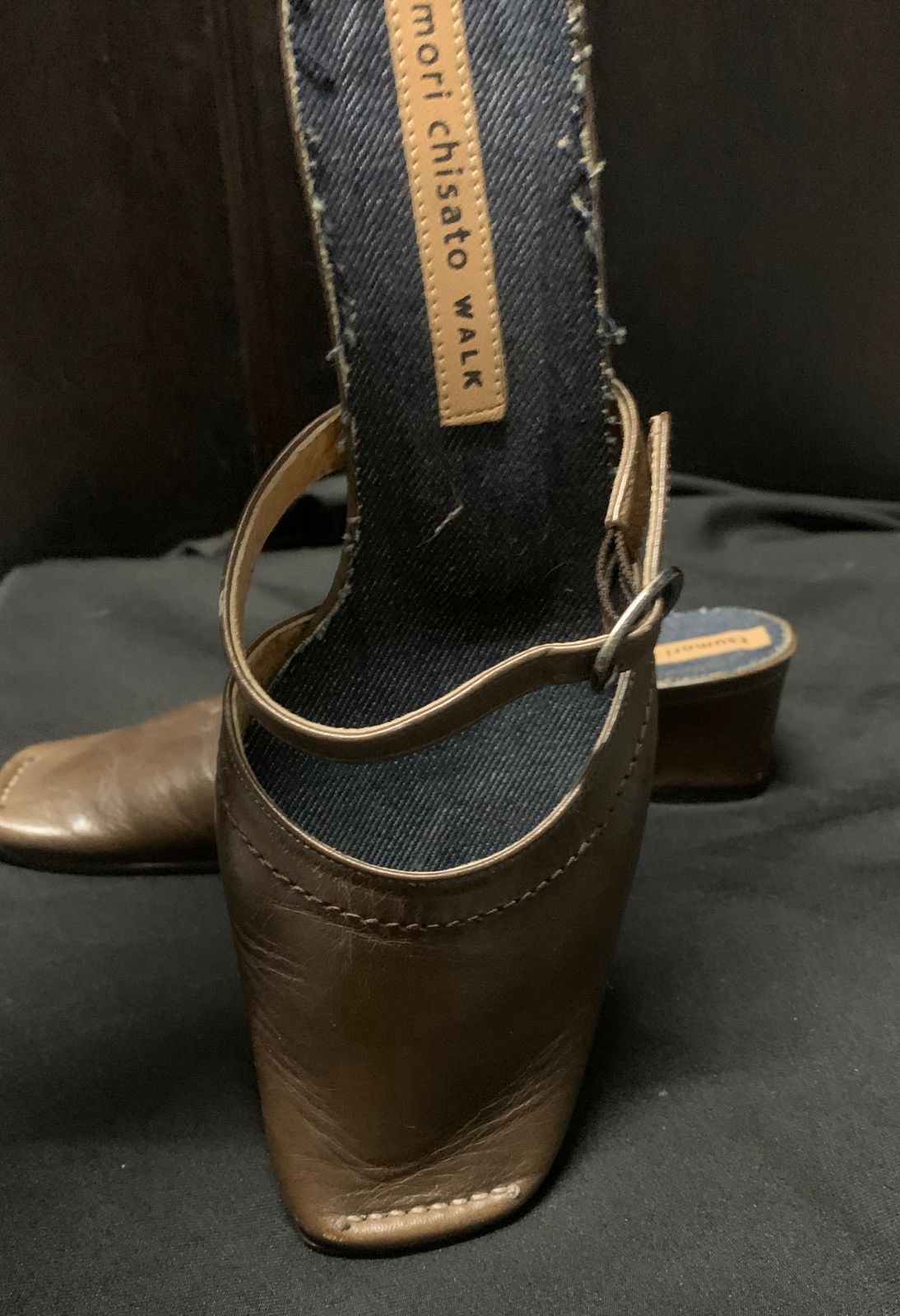 Issey Miyake Tsumori Chisato Japan Walk leather/denim made in japan Size US 5 / IT 35 - 3 Thumbnail