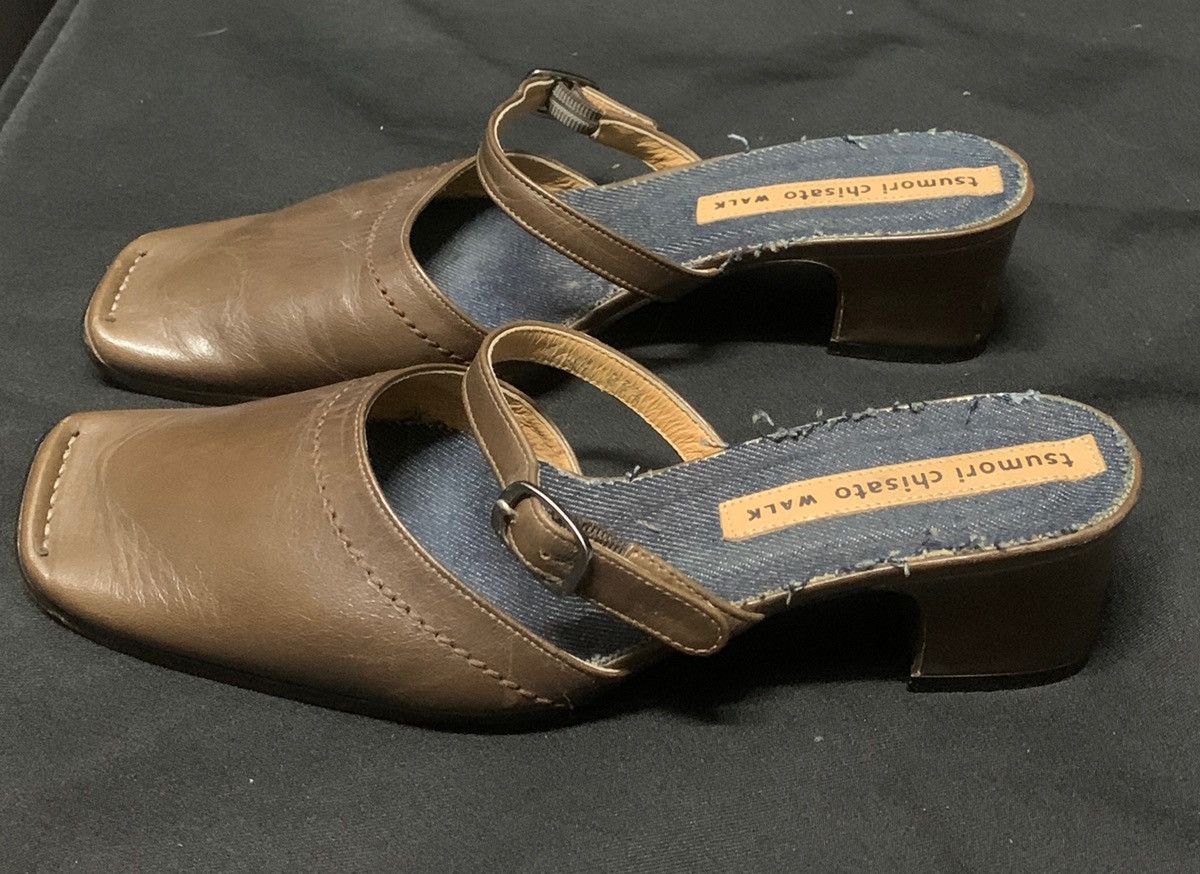 Issey Miyake Tsumori Chisato Japan Walk leather/denim made in japan Size US 5 / IT 35 - 2 Thumbnail
