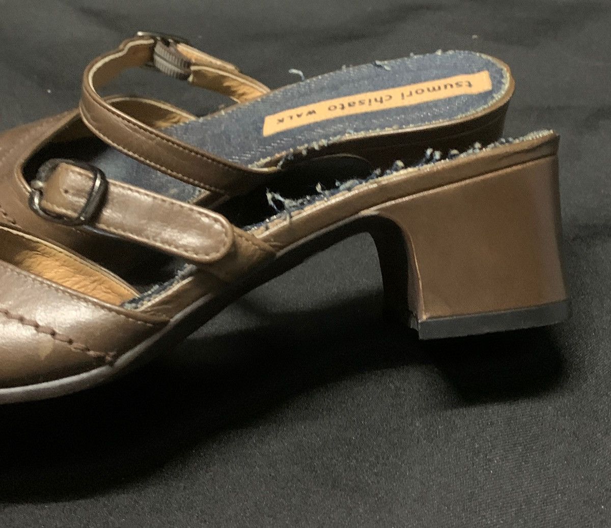 Issey Miyake Tsumori Chisato Japan Walk leather/denim made in japan Size US 5 / IT 35 - 4 Thumbnail