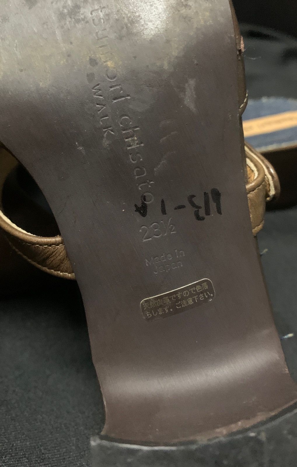 Issey Miyake Tsumori Chisato Japan Walk leather/denim made in japan Size US 5 / IT 35 - 9 Thumbnail