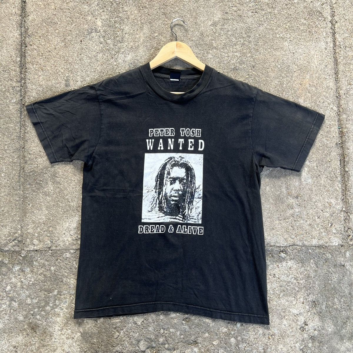 Band Tees × Vintage Vintage Peter Tosh Wanted Dread & Alive Tshirt Size US L / EU 52-54 / 3 - 1 Thumbnail