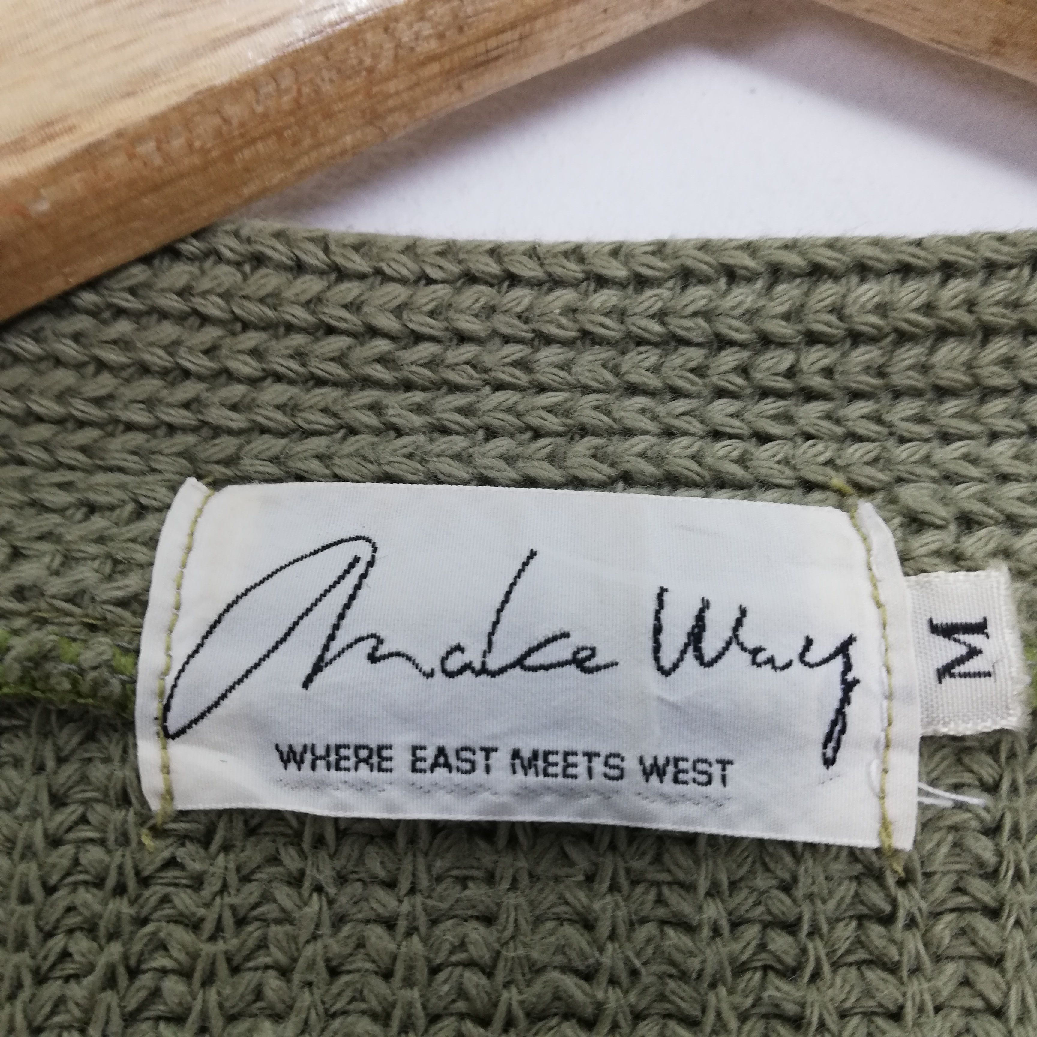 Aran Isles Knitwear × Designer × Japanese Brand 💥VINTAGE💥 Where East Meets West Knitwear Cardigan #0425 DP Size US M / EU 48-50 / 2 - 5 Thumbnail