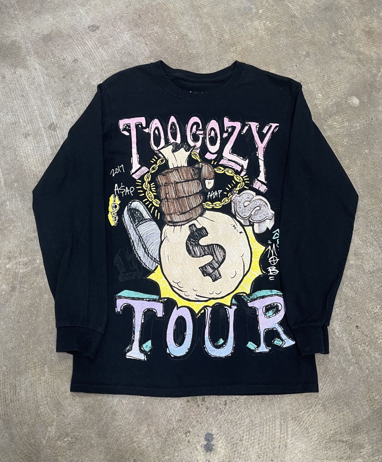 Asap Rocky A$AP Mob ASAP Yams Too Cozy Rap Tour Merch Longsleeve ...