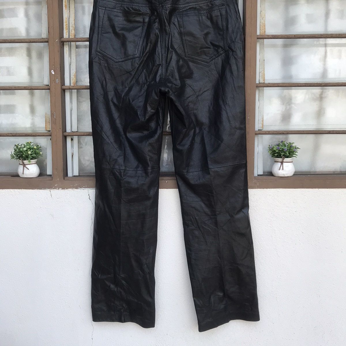 Designer × Leather Designer Coggiola men Leather pant waist 31 inch Size US 31 - 6 Thumbnail