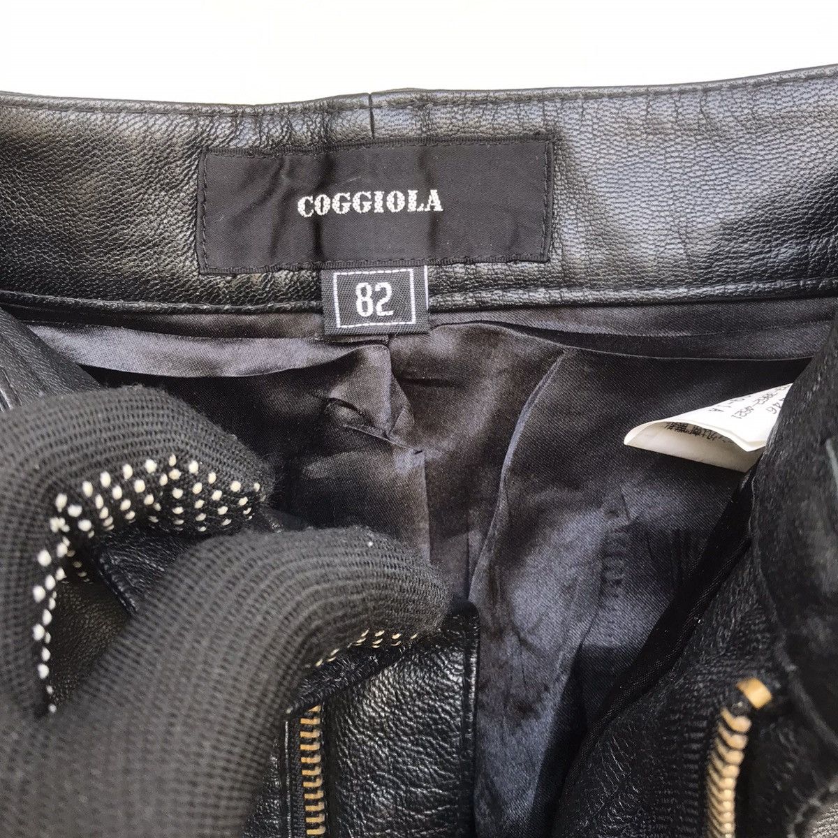 Designer × Leather Designer Coggiola men Leather pant waist 31 inch Size US 31 - 10 Thumbnail