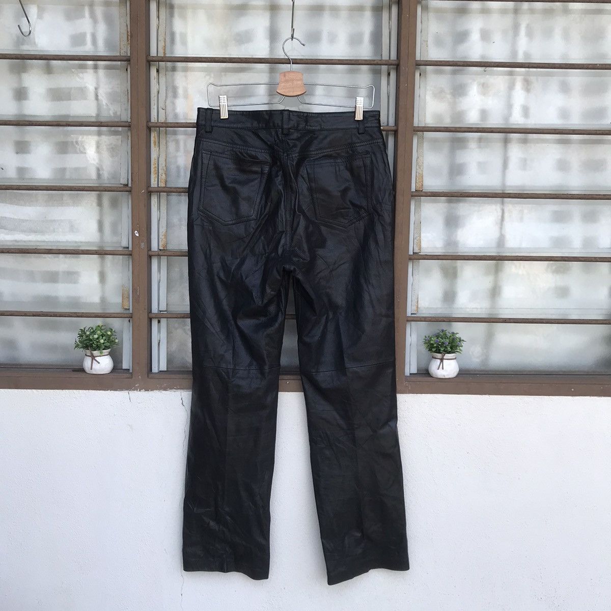 Designer × Leather Designer Coggiola men Leather pant waist 31 inch Size US 31 - 5 Thumbnail