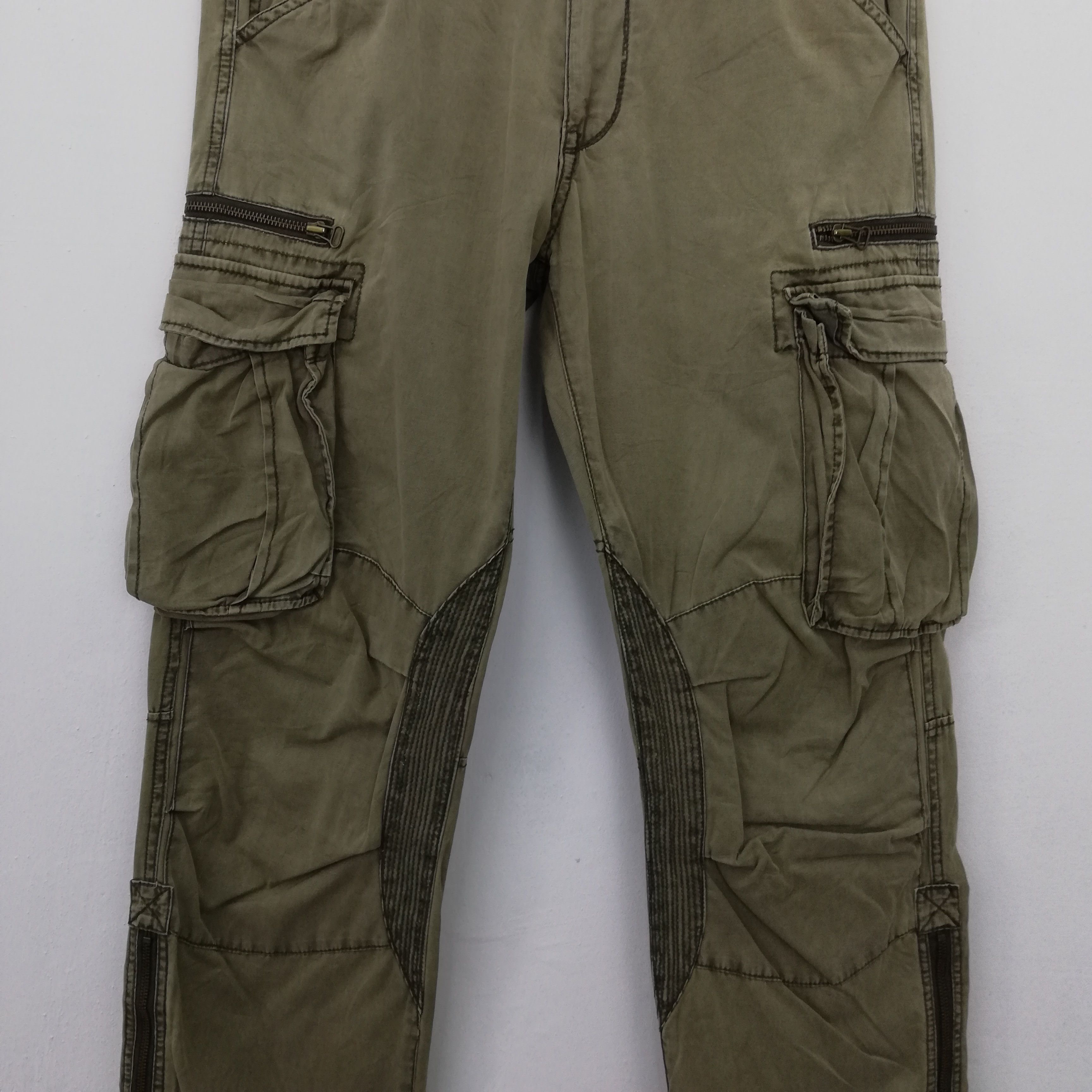 Avirex × Designer × Japanese Brand 💥AVIREX MULTI UTILITY ARMY CARGO PANTS HYPERBEAST #0386 DP Size US 33 - 3 Thumbnail