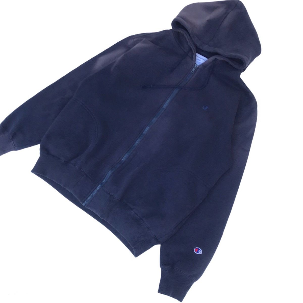 Champion × Vintage Trashed Vintage Champion distressed acidwash style hoodie Size US L / EU 52-54 / 3 - 1 Thumbnail