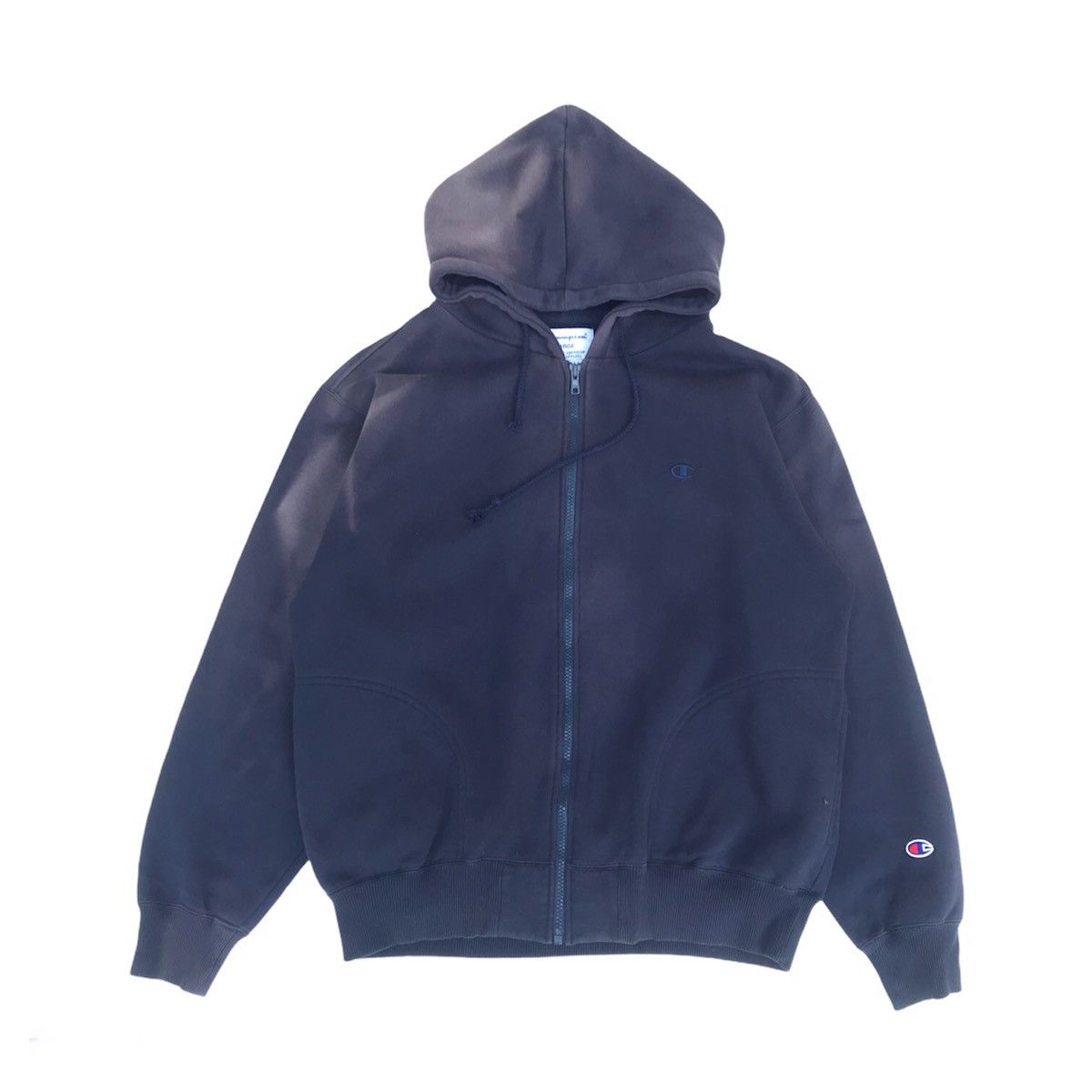 Champion × Vintage Trashed Vintage Champion distressed acidwash style hoodie Size US L / EU 52-54 / 3 - 2 Thumbnail