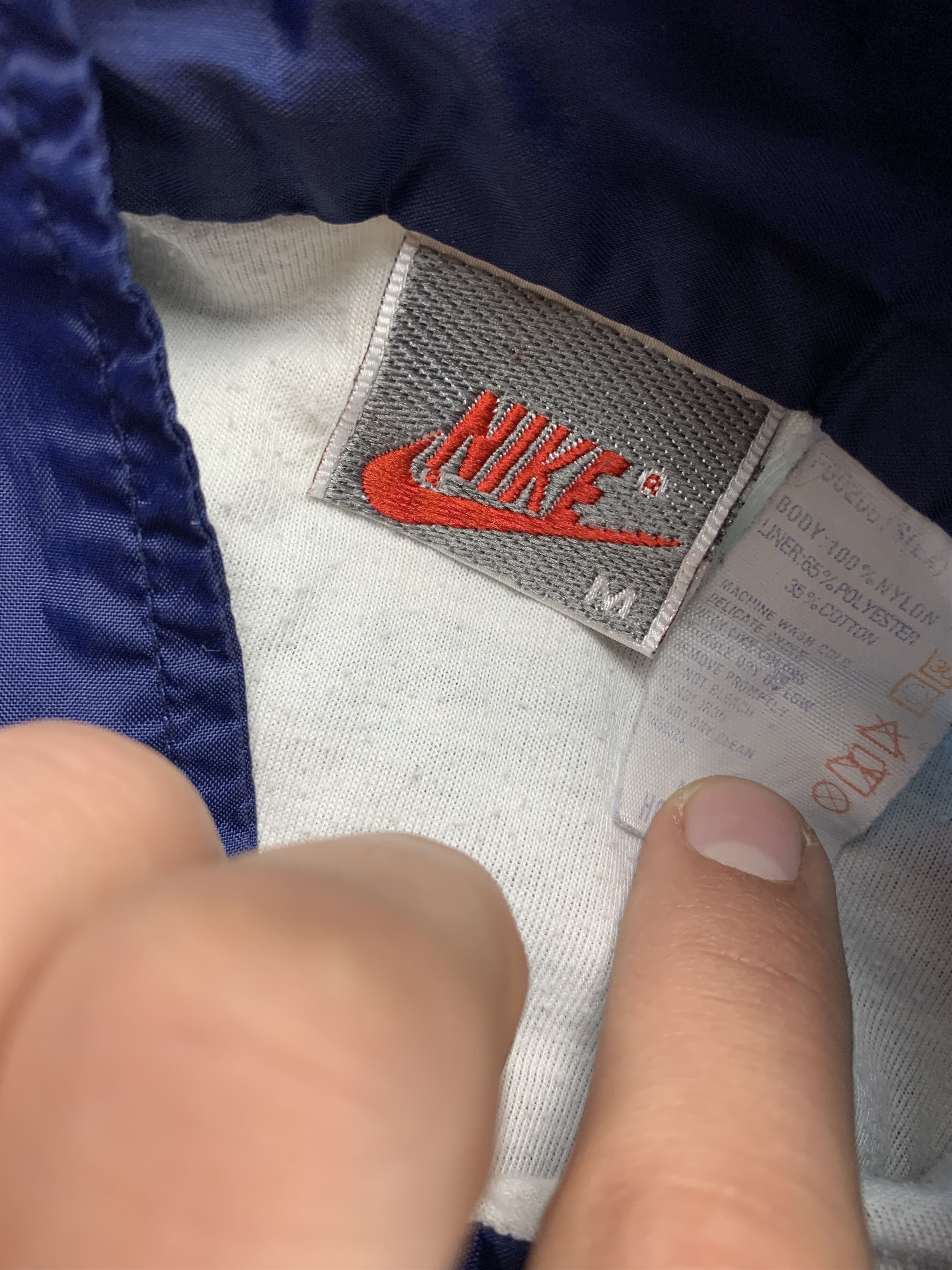 Nike Nike Vintage Mens Nylon Track Suit Jacket + Pants Drill Size US 32 / EU 48 - 4 Thumbnail