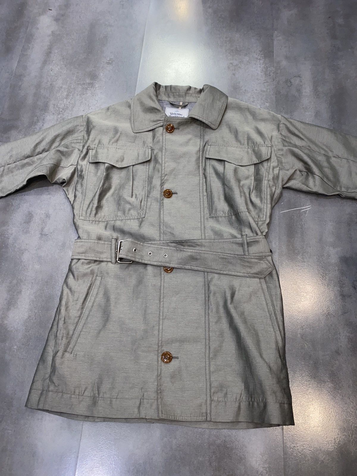 Vivienne Westwood FW13 Vivienne Westwood Gray Short Trench Coat Size US M / EU 48-50 / 2 - 9 Thumbnail