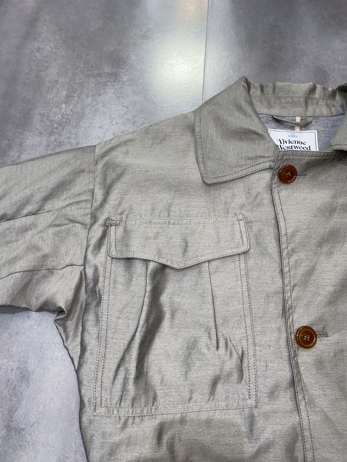 Vivienne Westwood FW13 Vivienne Westwood Gray Short Trench Coat Size US M / EU 48-50 / 2 - 11 Thumbnail