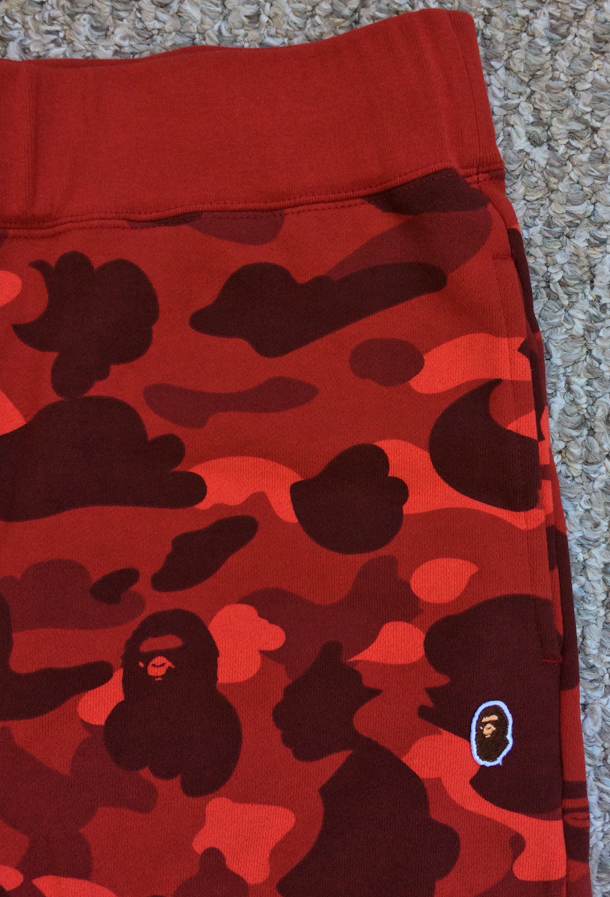 Bape NEW Bape Red Camo Sweatpants size XL Size US 34 / EU 50 - 3 Thumbnail