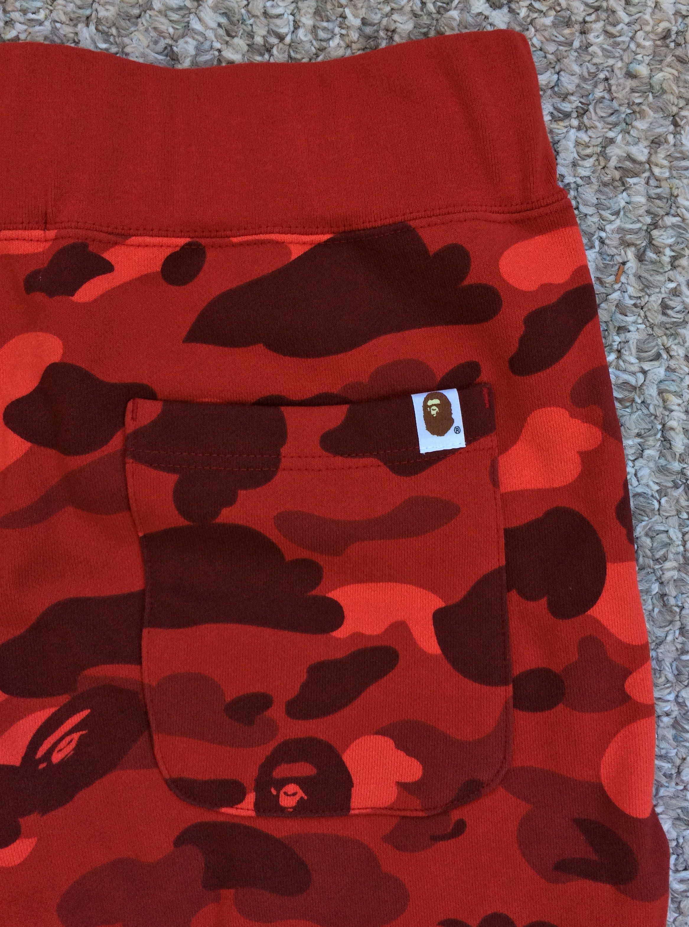 Bape NEW Bape Red Camo Sweatpants size XL Size US 34 / EU 50 - 8 Thumbnail
