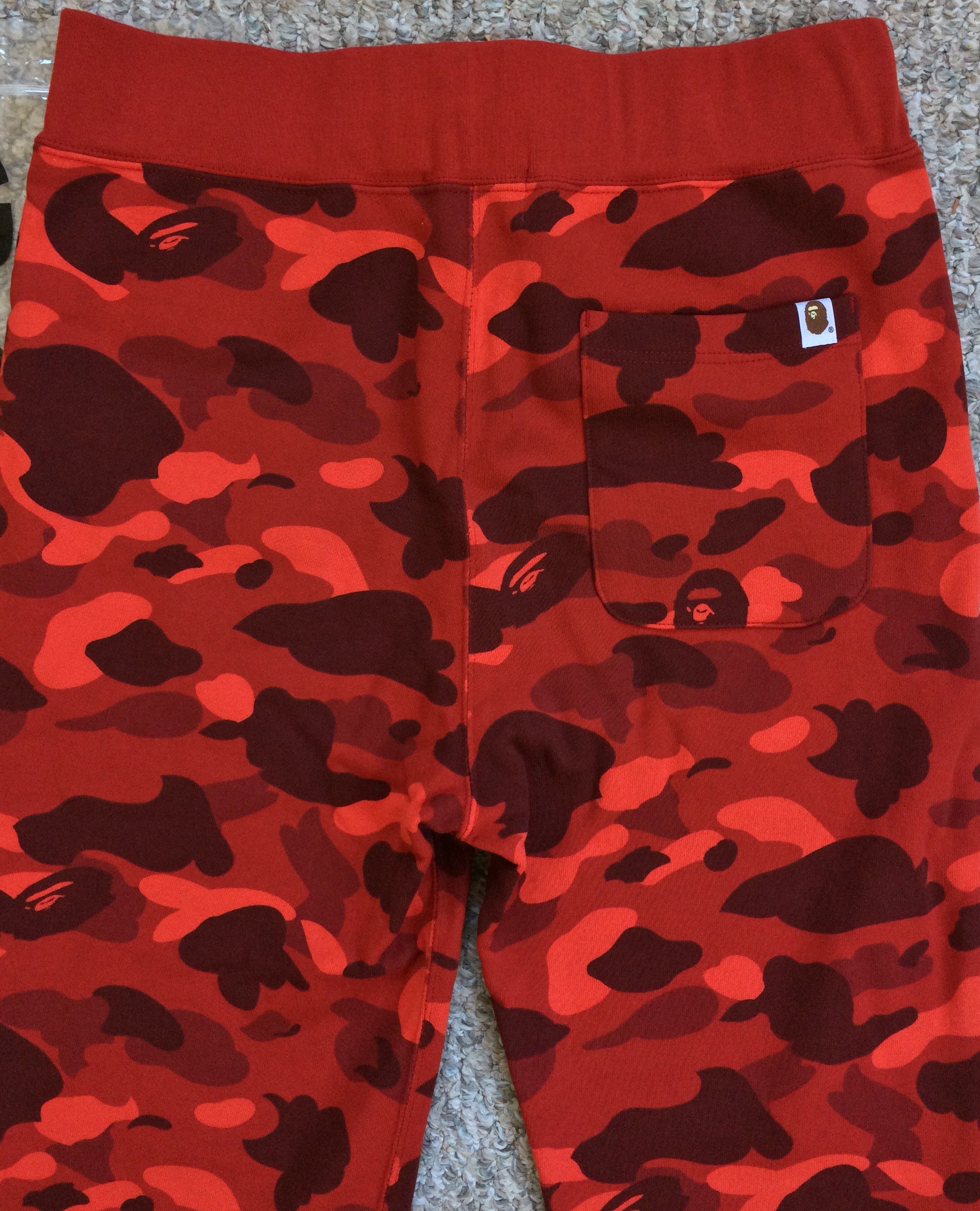 Bape NEW Bape Red Camo Sweatpants size XL Size US 34 / EU 50 - 7 Thumbnail