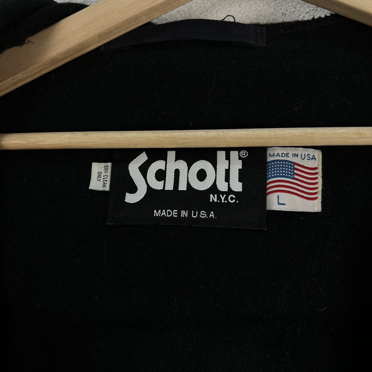 Schott VINTAGE LONG DUFFLE WOOL JACKET SCHOTT MADE IN USA Size US L / EU 52-54 / 3 - 14 Thumbnail