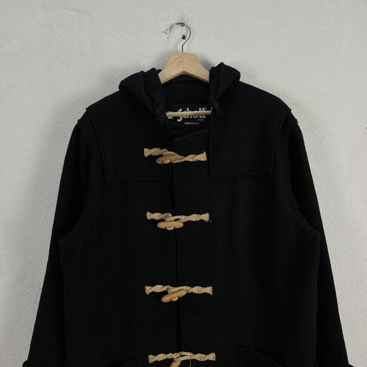 Schott VINTAGE LONG DUFFLE WOOL JACKET SCHOTT MADE IN USA Size US L / EU 52-54 / 3 - 4 Thumbnail