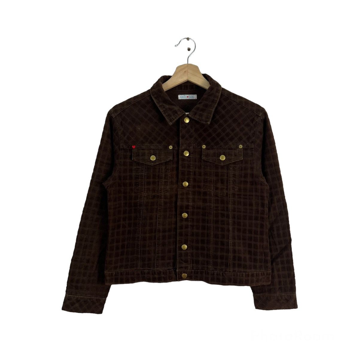 Japanese Brand VINTAGE ANGEL BLUE CROPPED JACKET TARTAN DESIGN Size L / US 10 / IT 46 - 1 Thumbnail