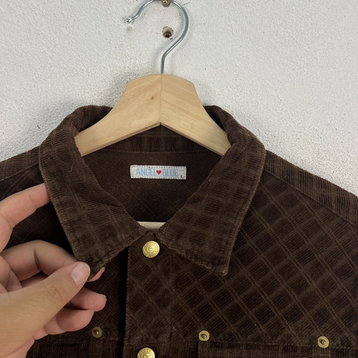 Japanese Brand VINTAGE ANGEL BLUE CROPPED JACKET TARTAN DESIGN Size L / US 10 / IT 46 - 5 Thumbnail