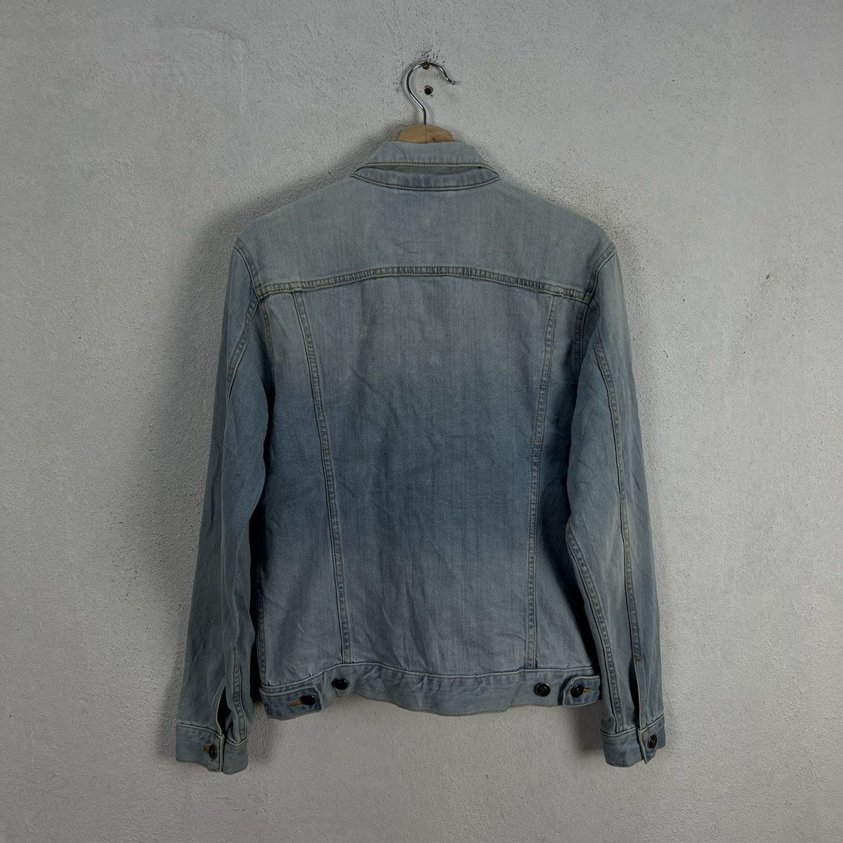 Japanese Brand RARE DISTRESSED DENIM TRUCKER JACKET BROWNY STANDARD JAPAN Size S / US 4 / IT 40 - 8 Thumbnail