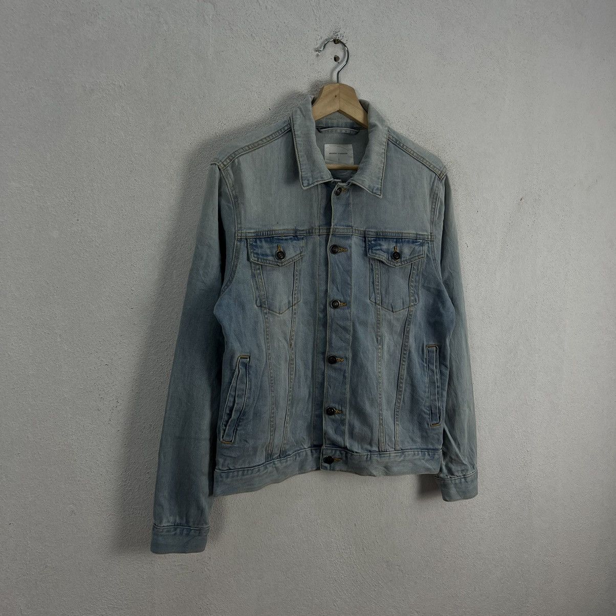 Japanese Brand RARE DISTRESSED DENIM TRUCKER JACKET BROWNY STANDARD JAPAN Size S / US 4 / IT 40 - 2 Thumbnail