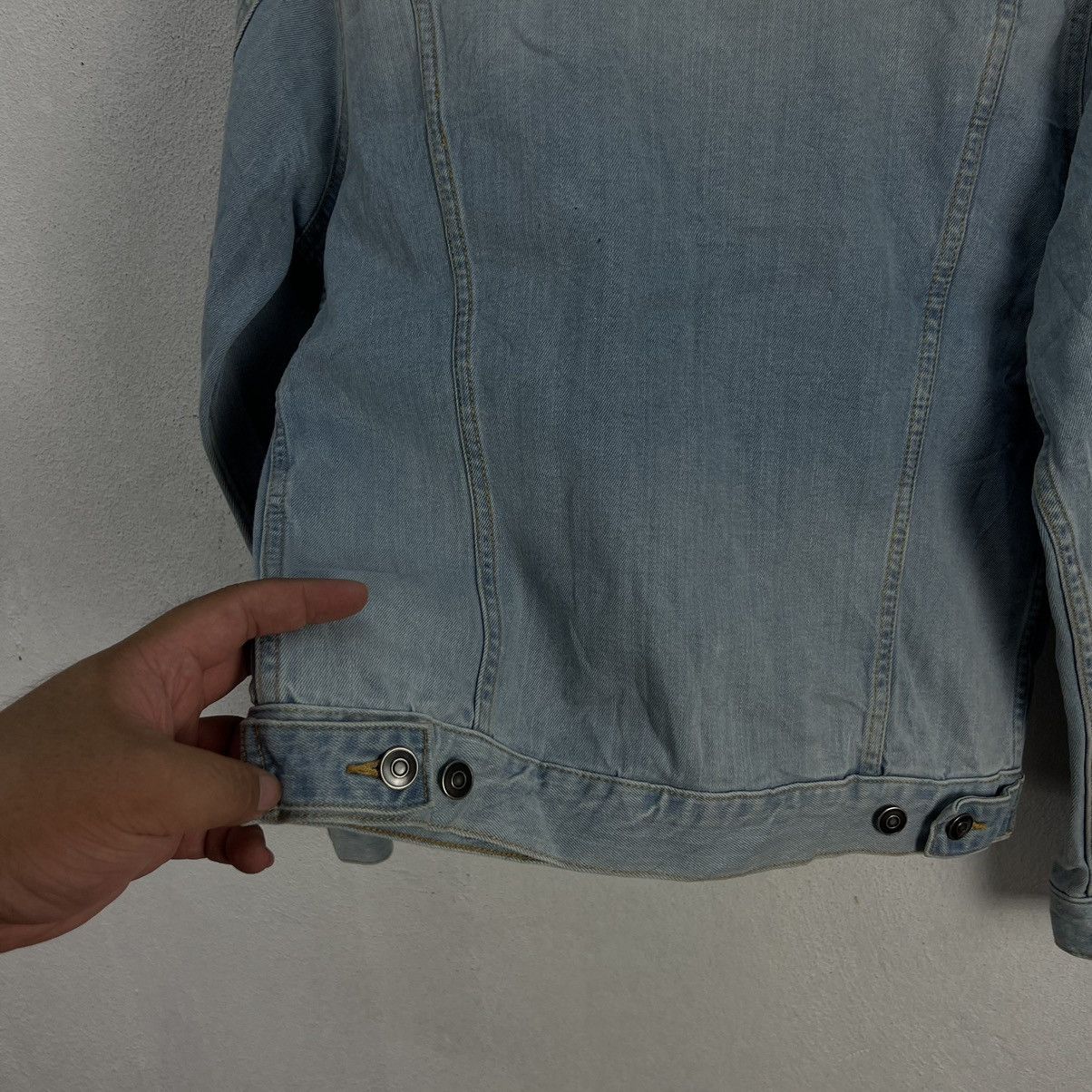 Japanese Brand RARE DISTRESSED DENIM TRUCKER JACKET BROWNY STANDARD JAPAN Size S / US 4 / IT 40 - 10 Thumbnail