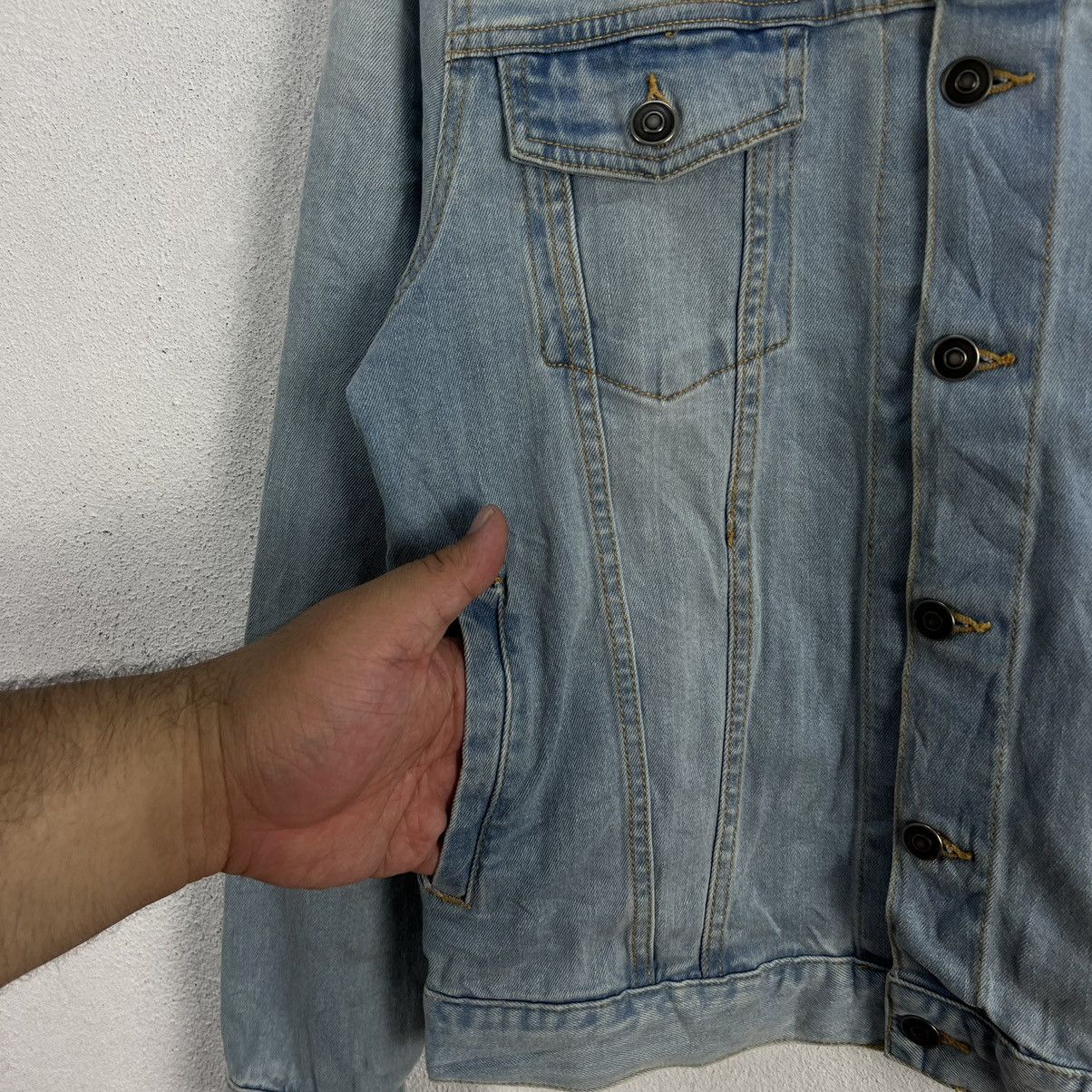 Japanese Brand RARE DISTRESSED DENIM TRUCKER JACKET BROWNY STANDARD JAPAN Size S / US 4 / IT 40 - 5 Thumbnail