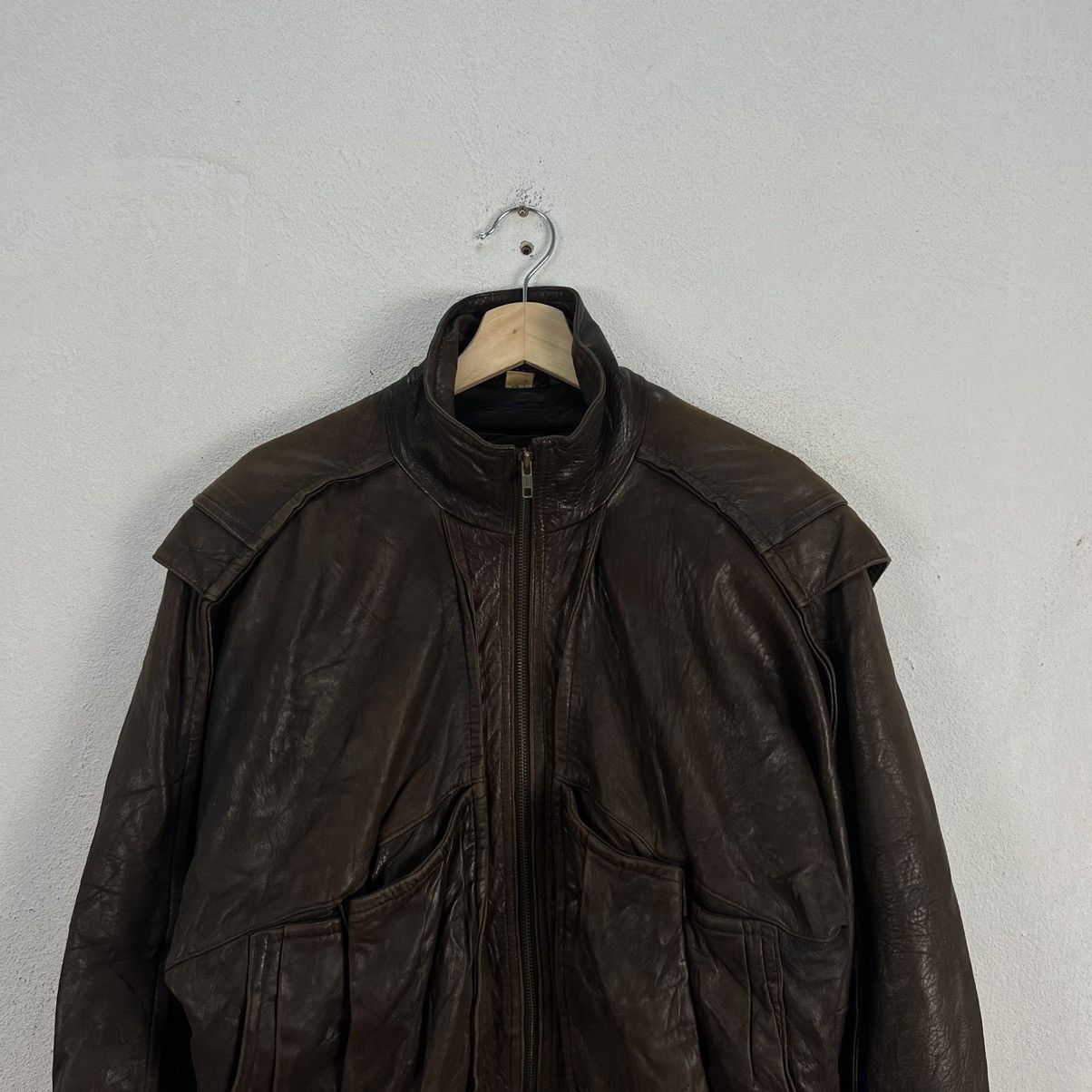 Japanese Brand VINTAGE 70’s ROBERT COMSTOCK LEATHER JACKET BOMBER DESIGN Size US M / EU 48-50 / 2 - 3 Thumbnail