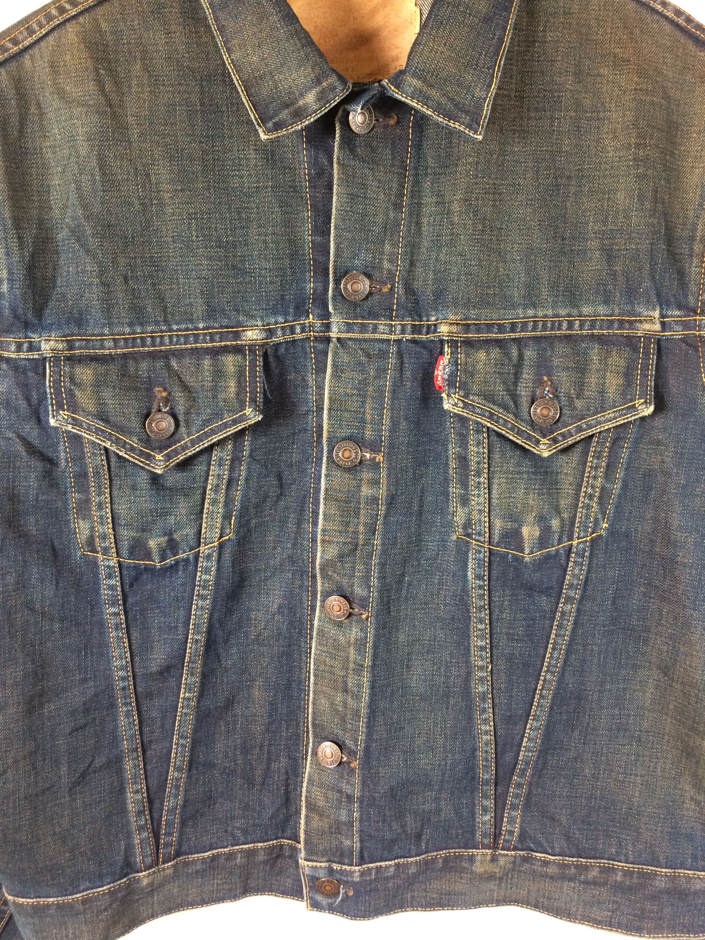 Levi's VTG 90's Levi's 557xx Big E Type 3 Trucker Denim Jacket Size US M / EU 48-50 / 2 - 2 Thumbnail