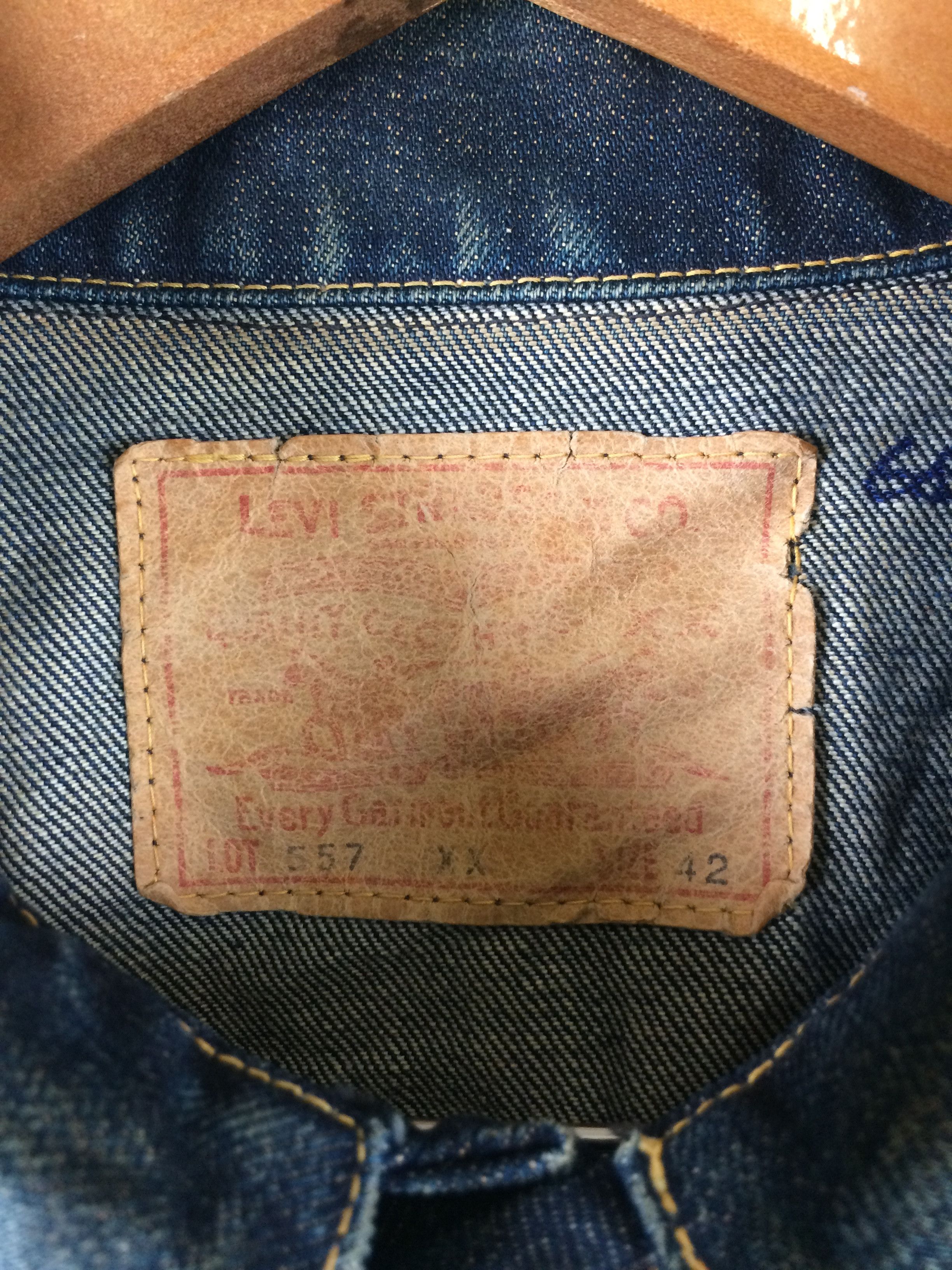 Levi's VTG 90's Levi's 557xx Big E Type 3 Trucker Denim Jacket Size US M / EU 48-50 / 2 - 6 Thumbnail