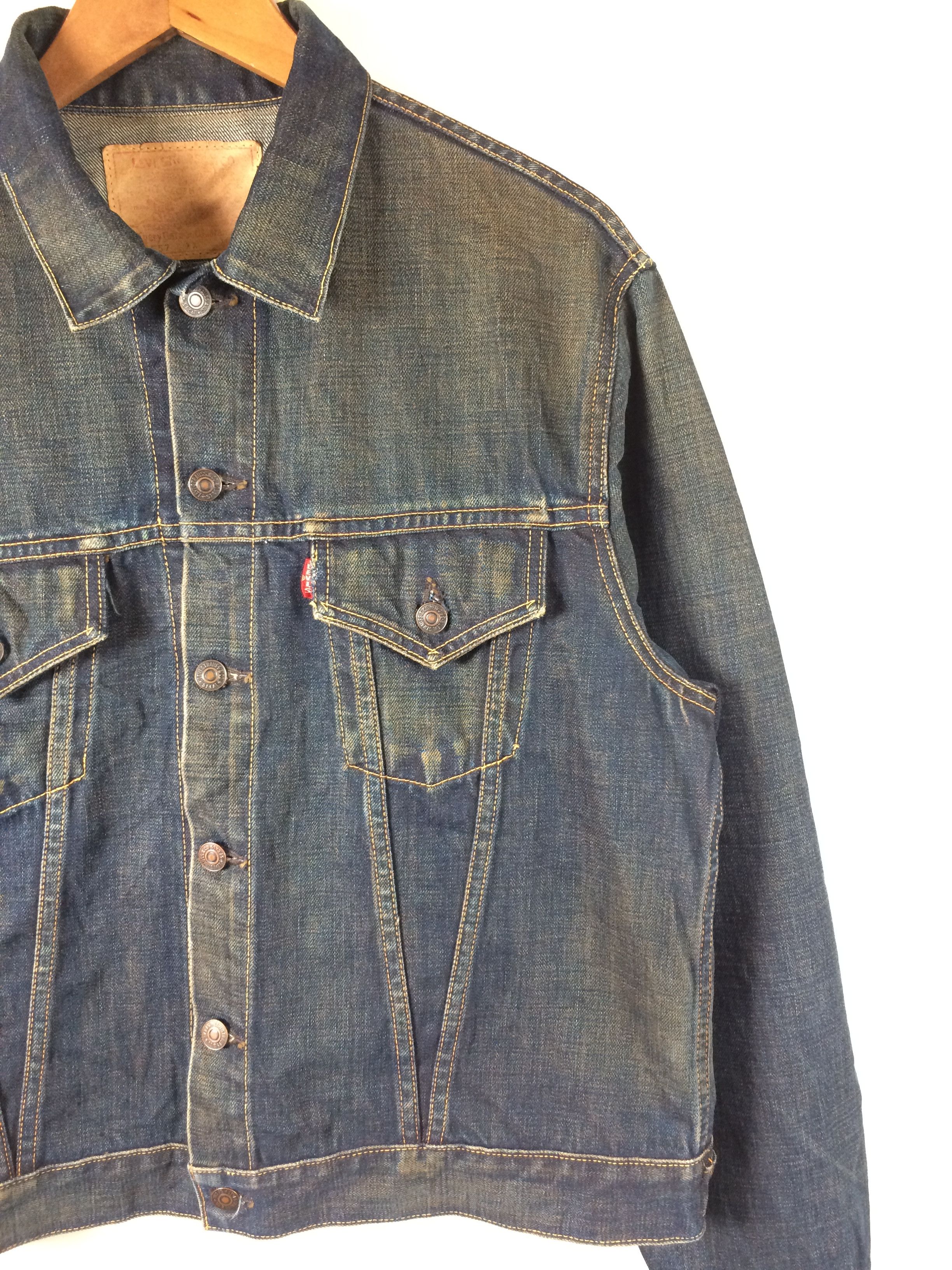 Levi's VTG 90's Levi's 557xx Big E Type 3 Trucker Denim Jacket Size US M / EU 48-50 / 2 - 5 Thumbnail