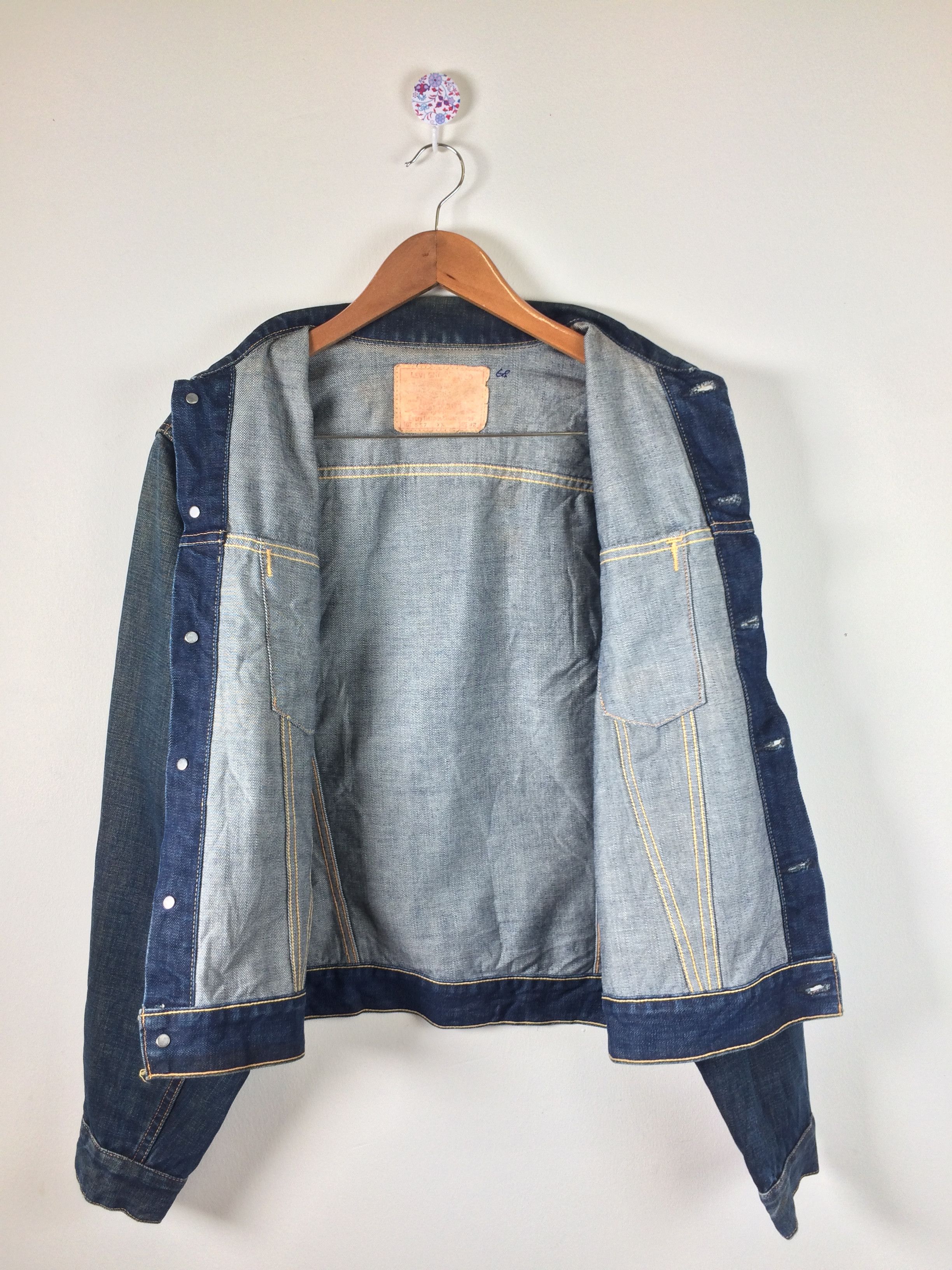 Levi's VTG 90's Levi's 557xx Big E Type 3 Trucker Denim Jacket Size US M / EU 48-50 / 2 - 14 Thumbnail