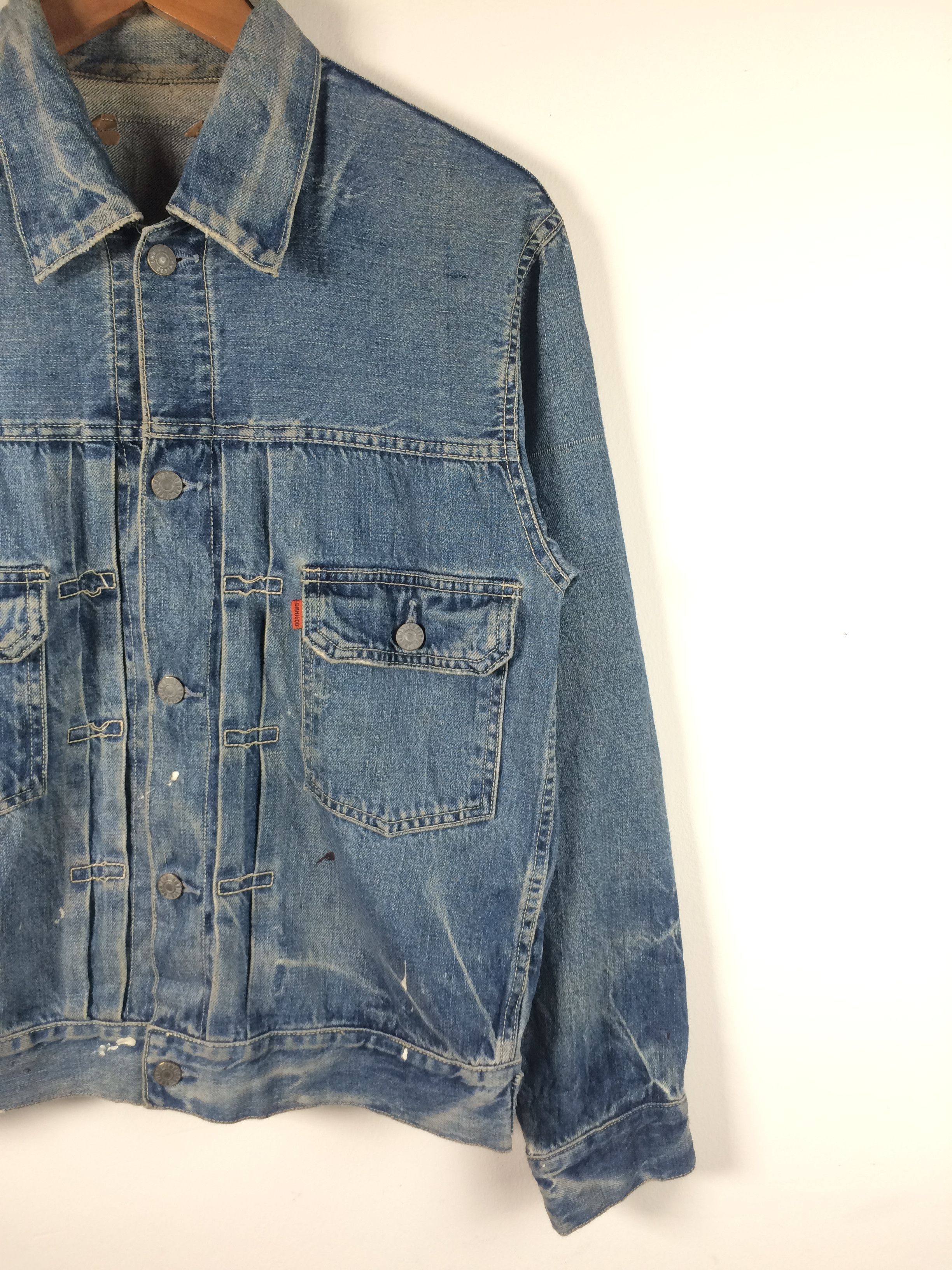 VTG Omnigod Type 2 Selvedge Painter Denim Jacket