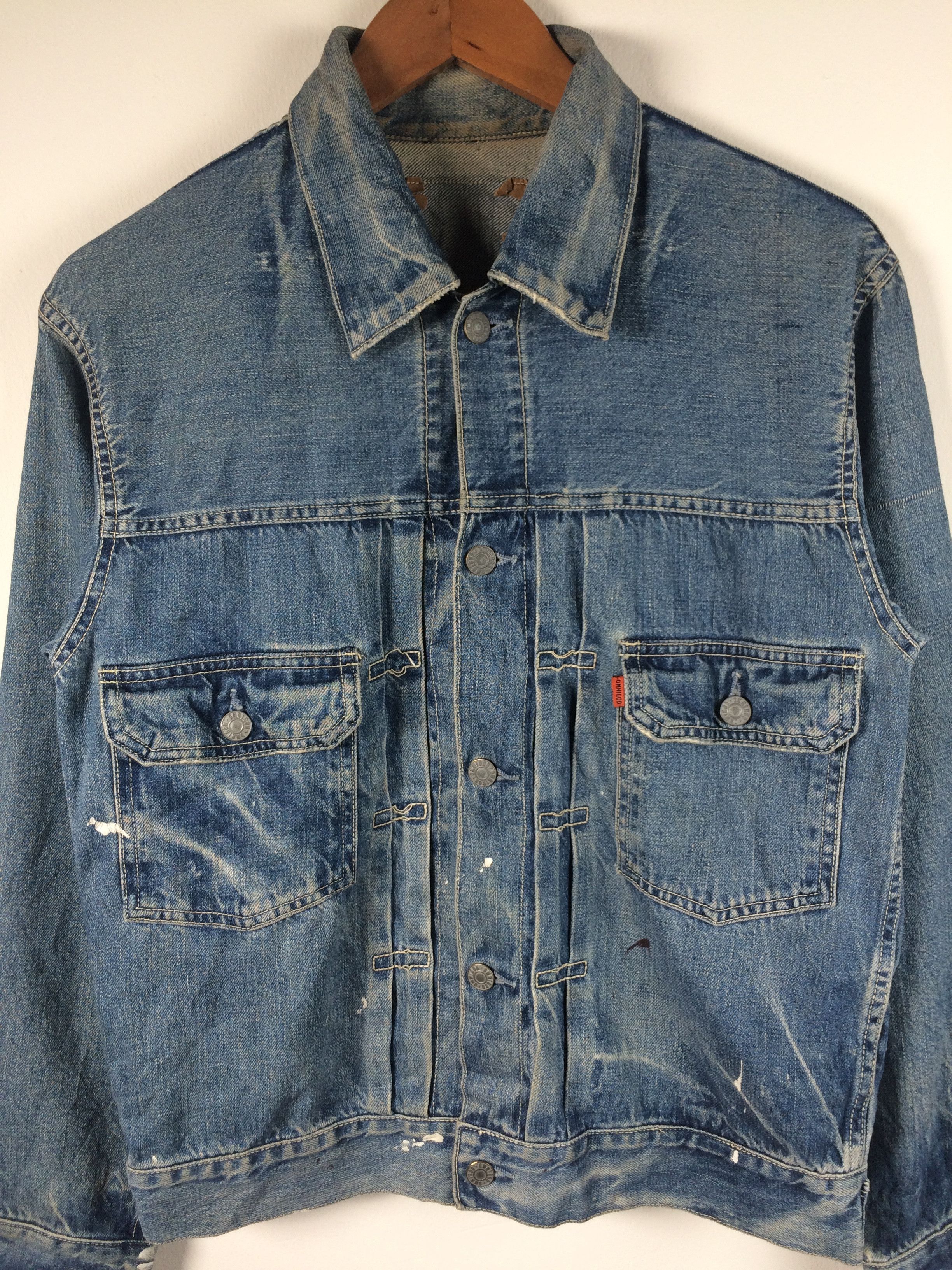 VTG Omnigod Type 2 Selvedge Painter Denim Jacket